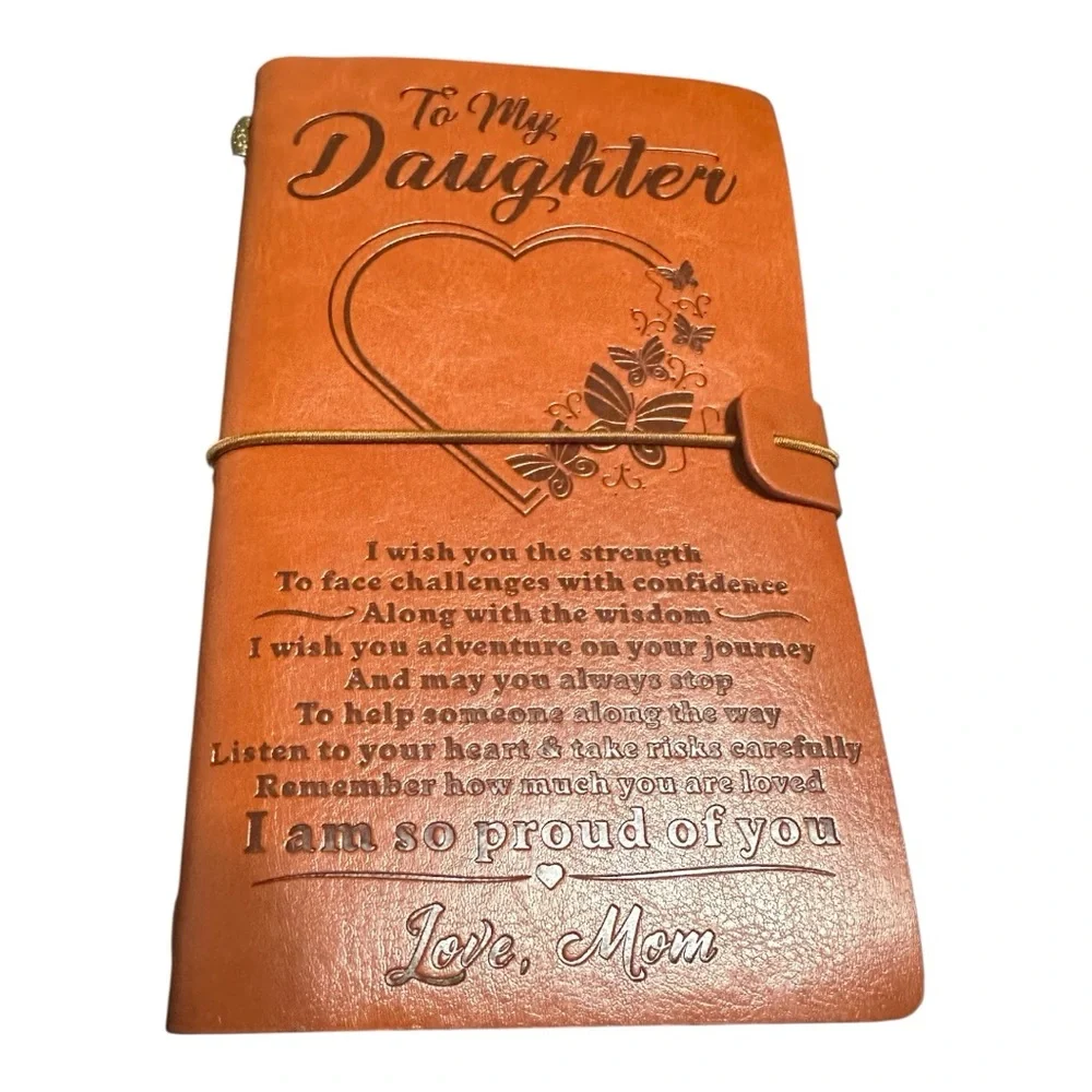 Engraved Leather Journal for Daughter